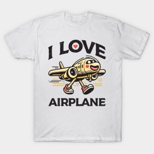 I Love Airplane T-Shirt